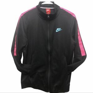 Nike Sportswear  Full Zip Track Jacket Size Small Men Black Pink Unisex New